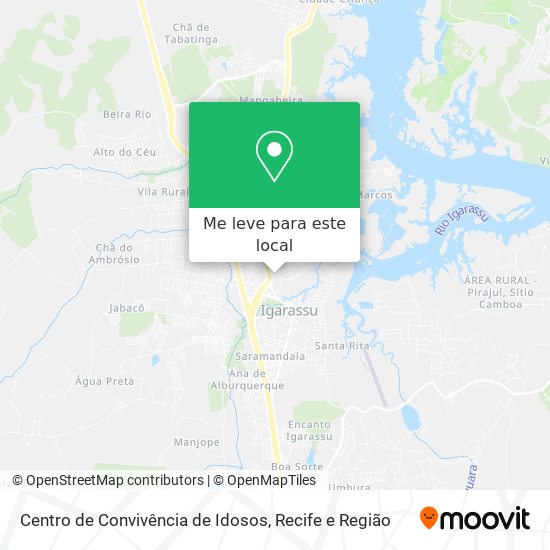 Centro de Convivência de Idosos mapa