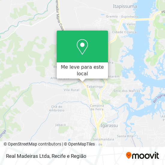 Real Madeiras Ltda mapa