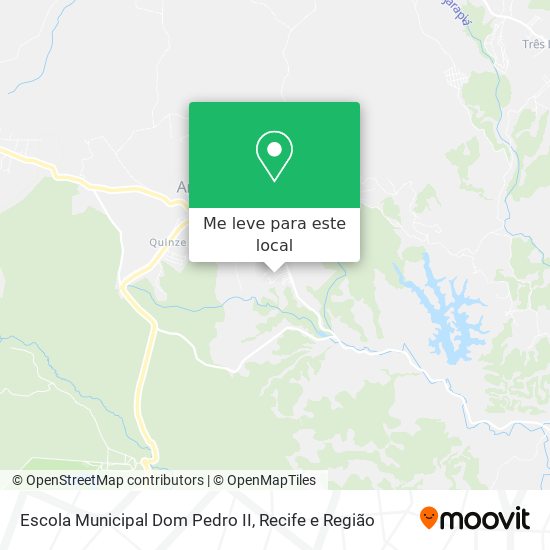 Escola Municipal Dom Pedro II mapa