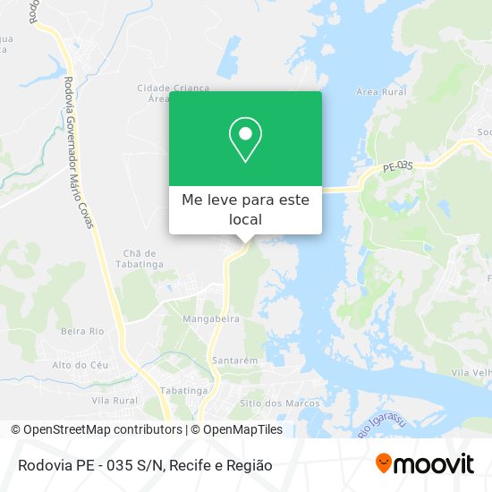Rodovia PE - 035 S/N mapa