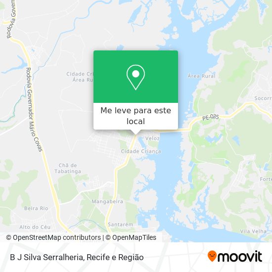 B J Silva Serralheria mapa