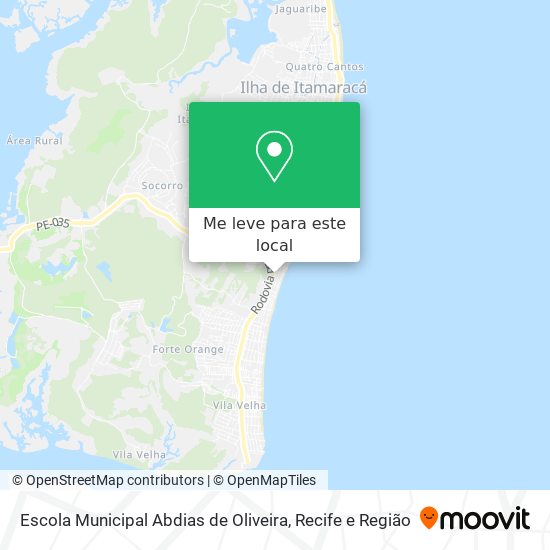 Escola Municipal Abdias de Oliveira mapa