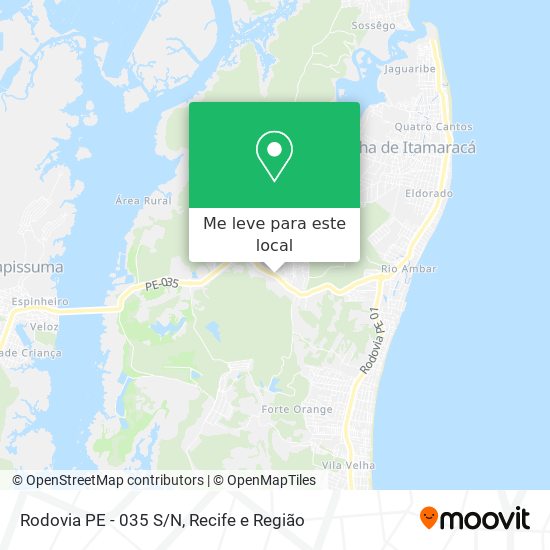 Rodovia PE - 035 S/N mapa