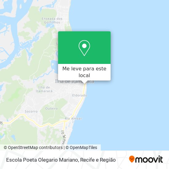 Escola Poeta Olegario Mariano mapa