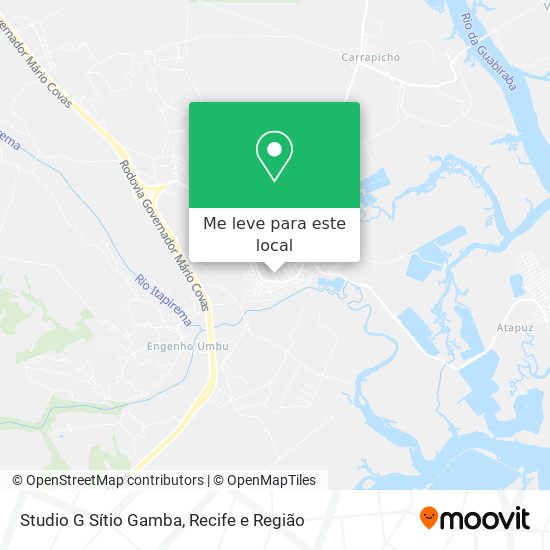 Studio G Sítio Gamba mapa