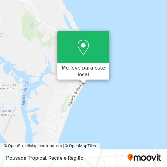 Pousada Tropical mapa