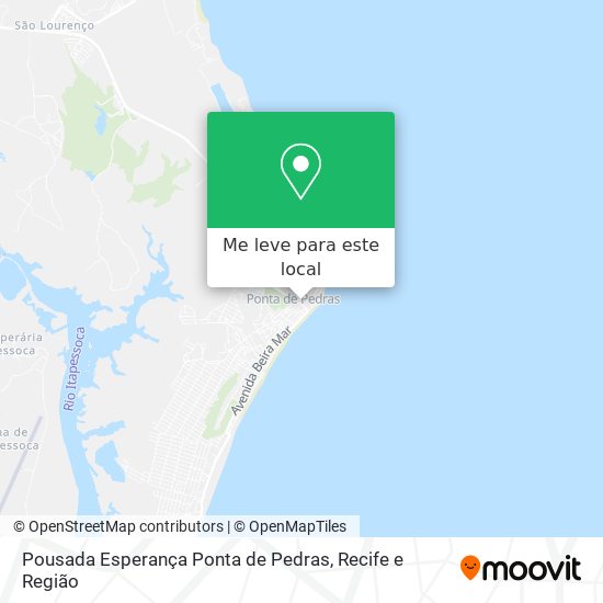 Pousada Esperança Ponta de Pedras mapa