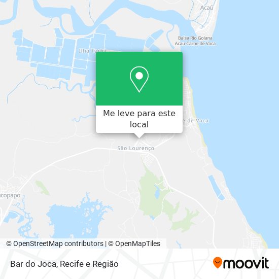 Bar do Joca mapa