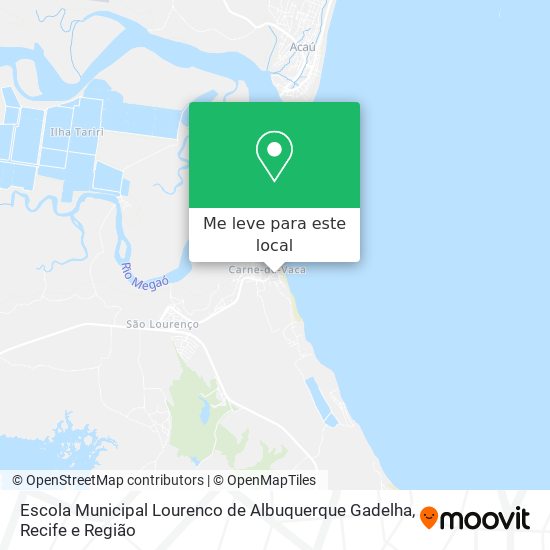Escola Municipal Lourenco de Albuquerque Gadelha mapa