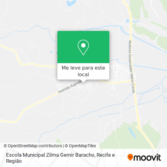 Escola Municipal Zilma Gemir Baracho mapa