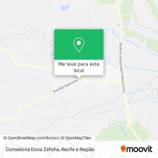 Comedoria Dona Zefinha mapa