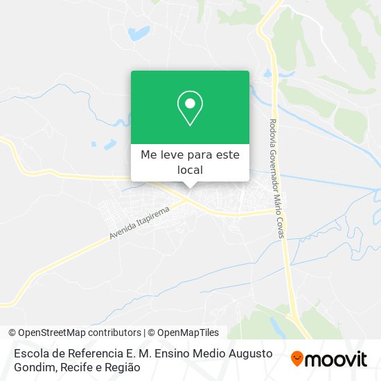 Escola de Referencia E. M. Ensino Medio Augusto Gondim mapa