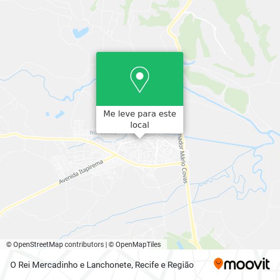 O Rei Mercadinho e Lanchonete mapa