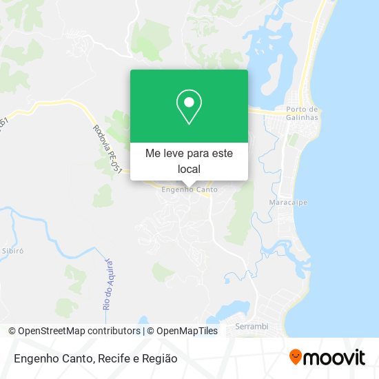 Engenho Canto mapa