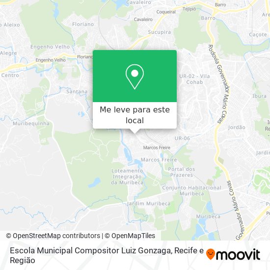 Escola Municipal Compositor Luiz Gonzaga mapa