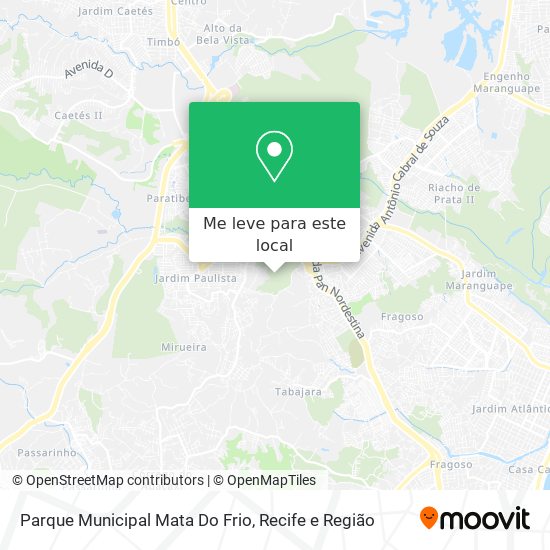 Parque Municipal Mata Do Frio mapa