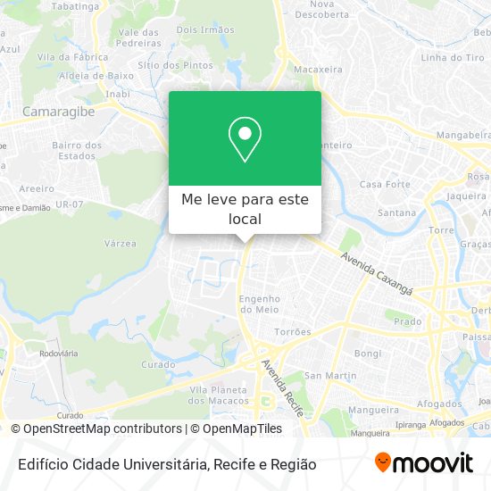 Edifício Cidade Universitária mapa