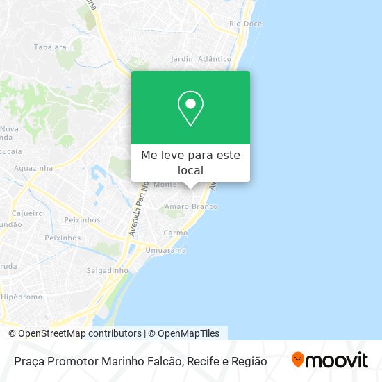 Praça Promotor Marinho Falcão mapa