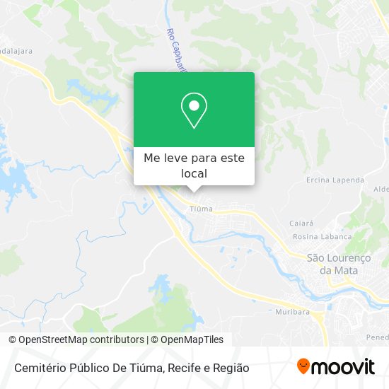 Cemitério Público De Tiúma mapa