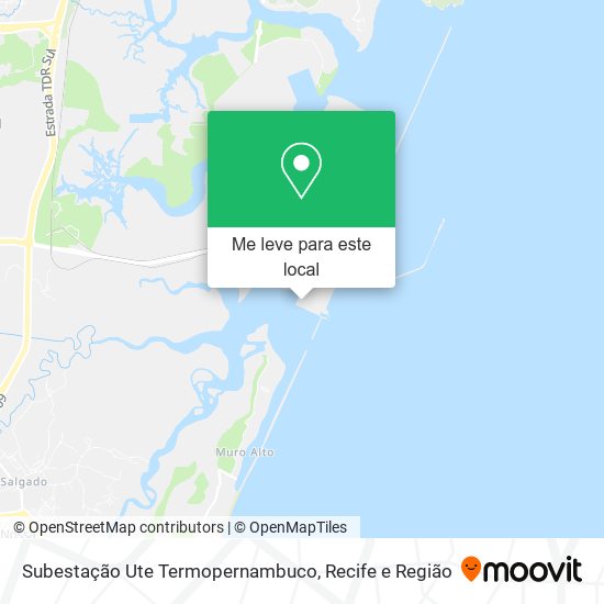 Subestação Ute Termopernambuco mapa