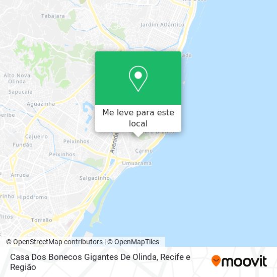 Casa Dos Bonecos Gigantes De Olinda mapa