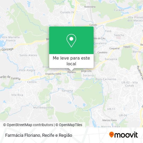 Farmácia Floriano mapa