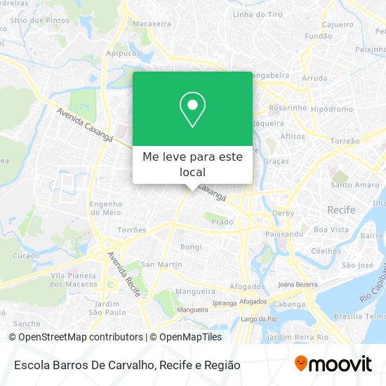 Escola Barros De Carvalho mapa