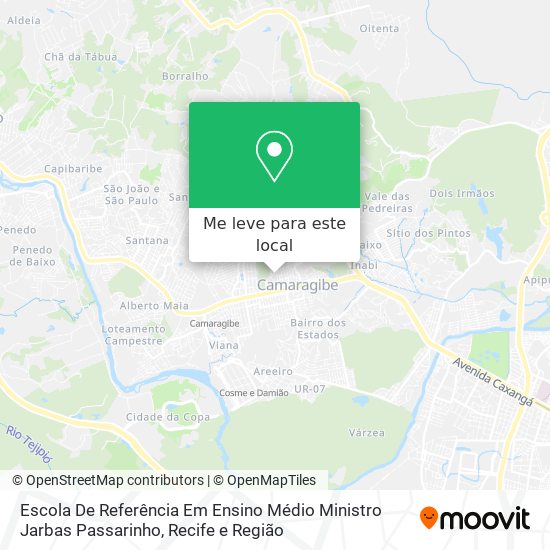 Escola De Referência Em Ensino Médio Ministro Jarbas Passarinho mapa