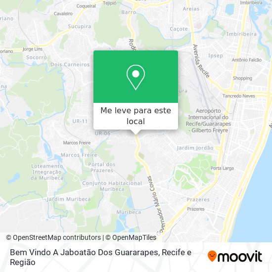 Bem Vindo A Jaboatão Dos Guararapes mapa