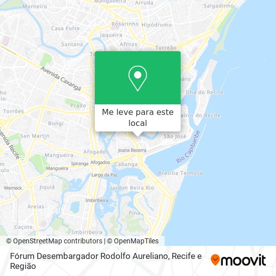Fórum Desembargador Rodolfo Aureliano mapa