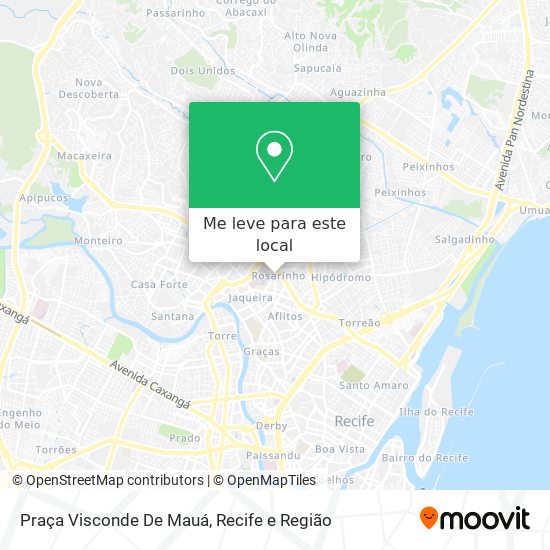 Praça Visconde De Mauá mapa