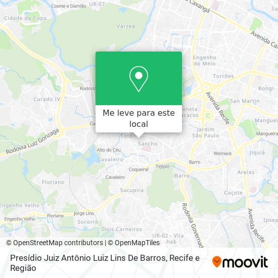 Presídio Juiz Antônio Luiz Lins De Barros mapa
