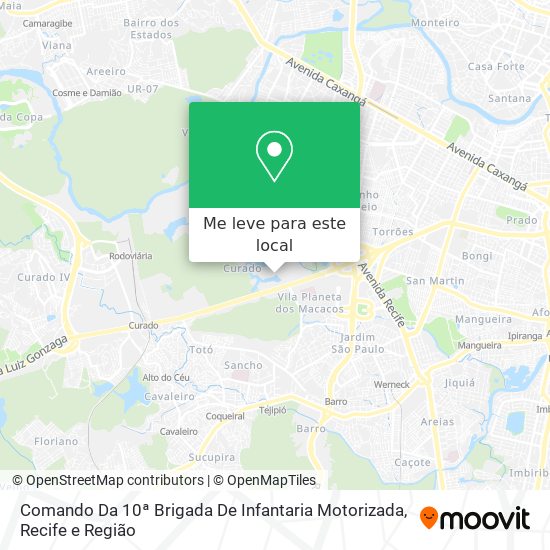 Comando Da 10ª Brigada De Infantaria Motorizada mapa