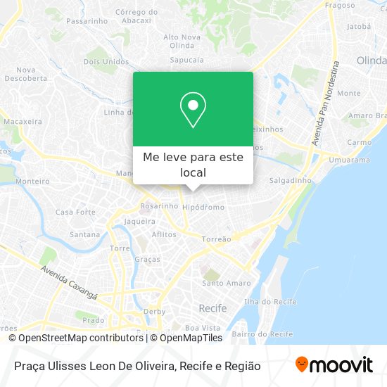 Praça Ulisses Leon De Oliveira mapa