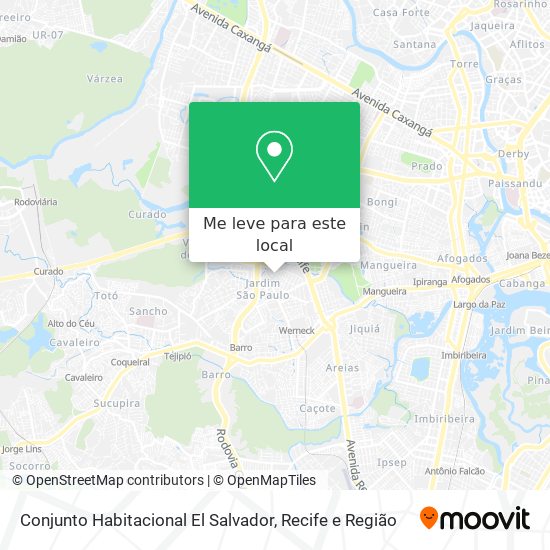 Conjunto Habitacional El Salvador mapa
