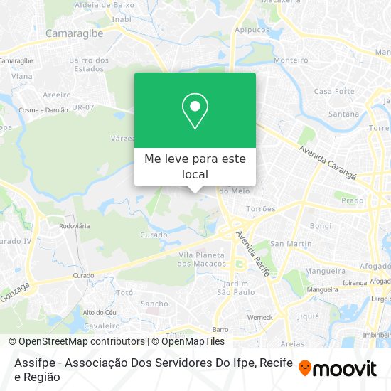 Assifpe - Associação Dos Servidores Do Ifpe mapa