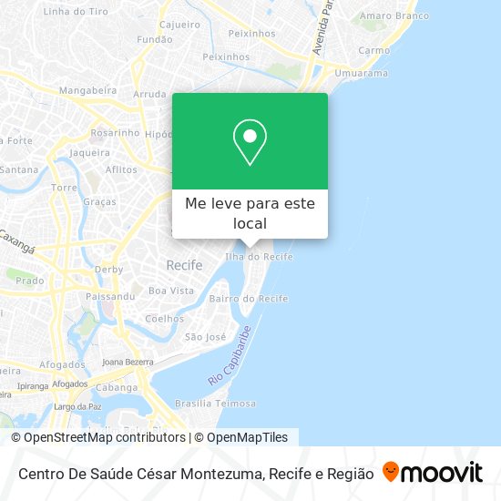 Centro De Saúde César Montezuma mapa