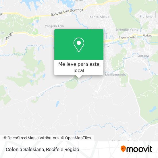 Colônia Salesiana mapa