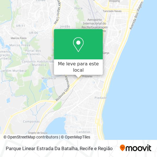 Parque Linear Estrada Da Batalha mapa