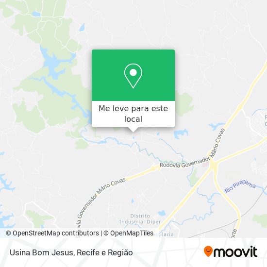 Usina Bom Jesus mapa