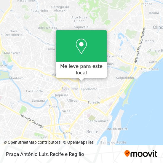 Praça Antônio Luiz mapa