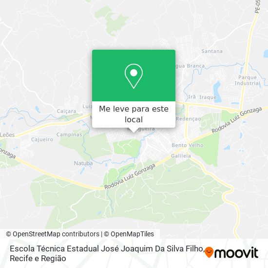 Escola Técnica Estadual José Joaquim Da Silva Filho mapa