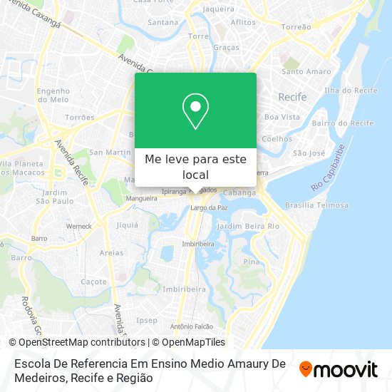 Escola De Referencia Em Ensino Medio Amaury De Medeiros mapa