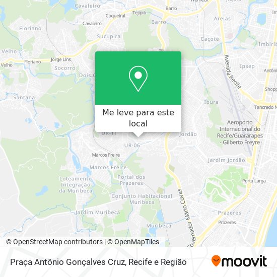 Praça Antônio Gonçalves Cruz mapa