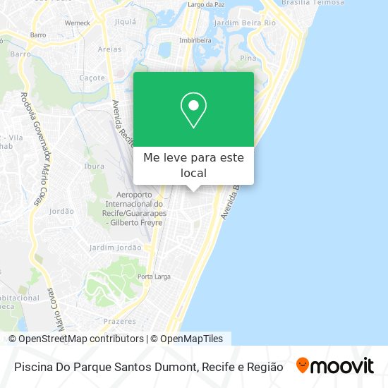 Piscina Do Parque Santos Dumont mapa