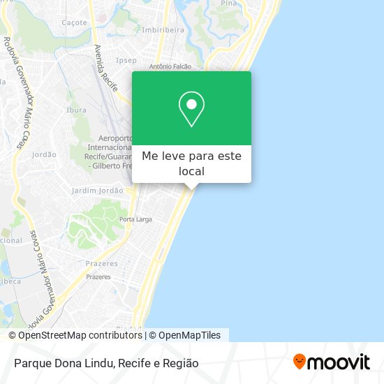 Parque Dona Lindu mapa