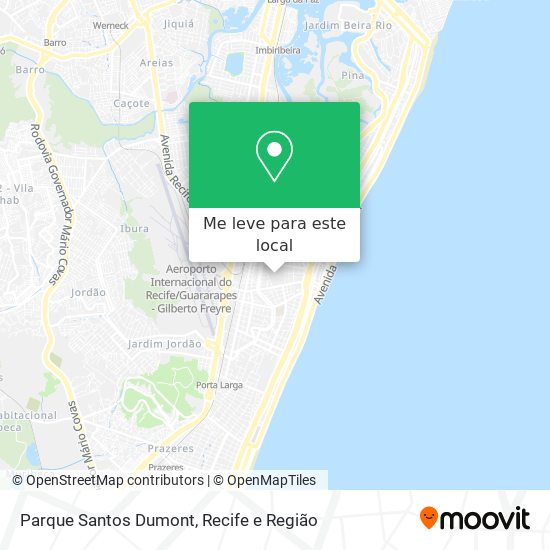 Parque Santos Dumont mapa