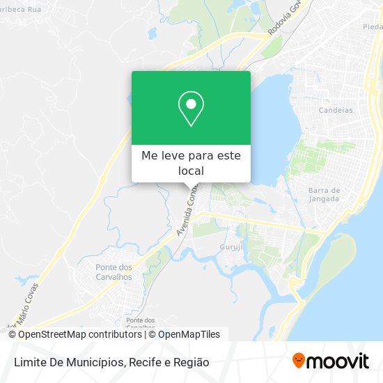 Limite De Municípios mapa