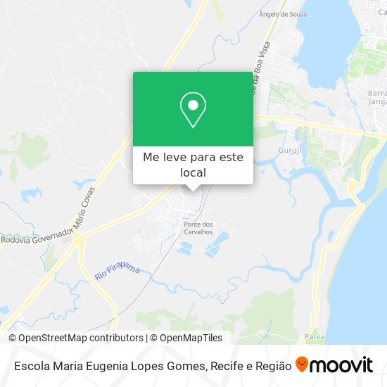 Escola Maria Eugenia Lopes Gomes mapa