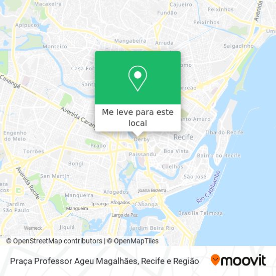 Praça Professor Ageu Magalhães mapa